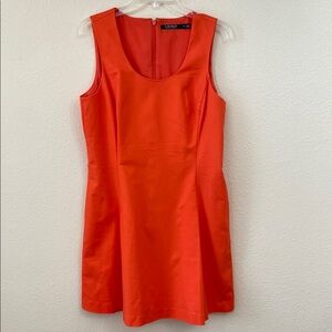 Calvin Klein Orange Sheath Mini Dress for Cocktail